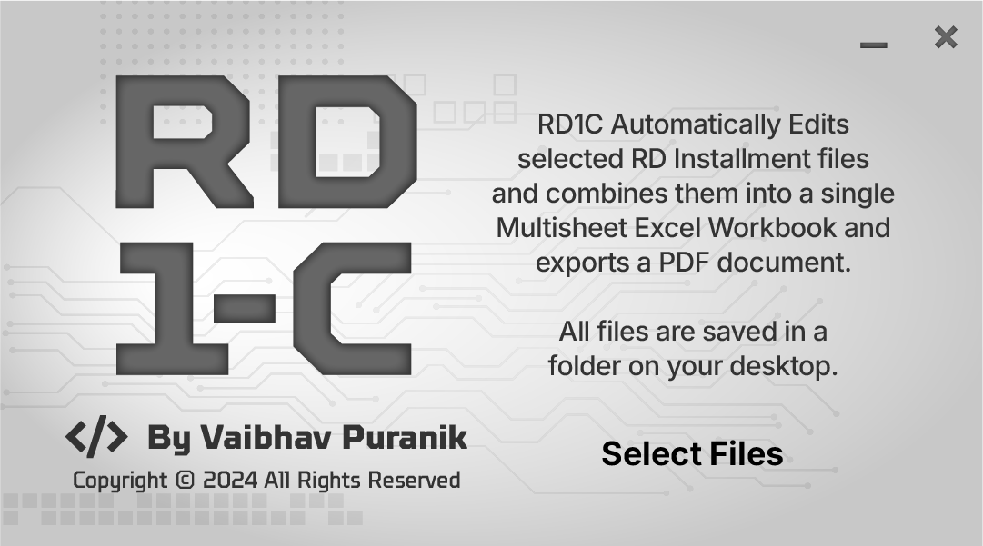 RD1C App Screenshot